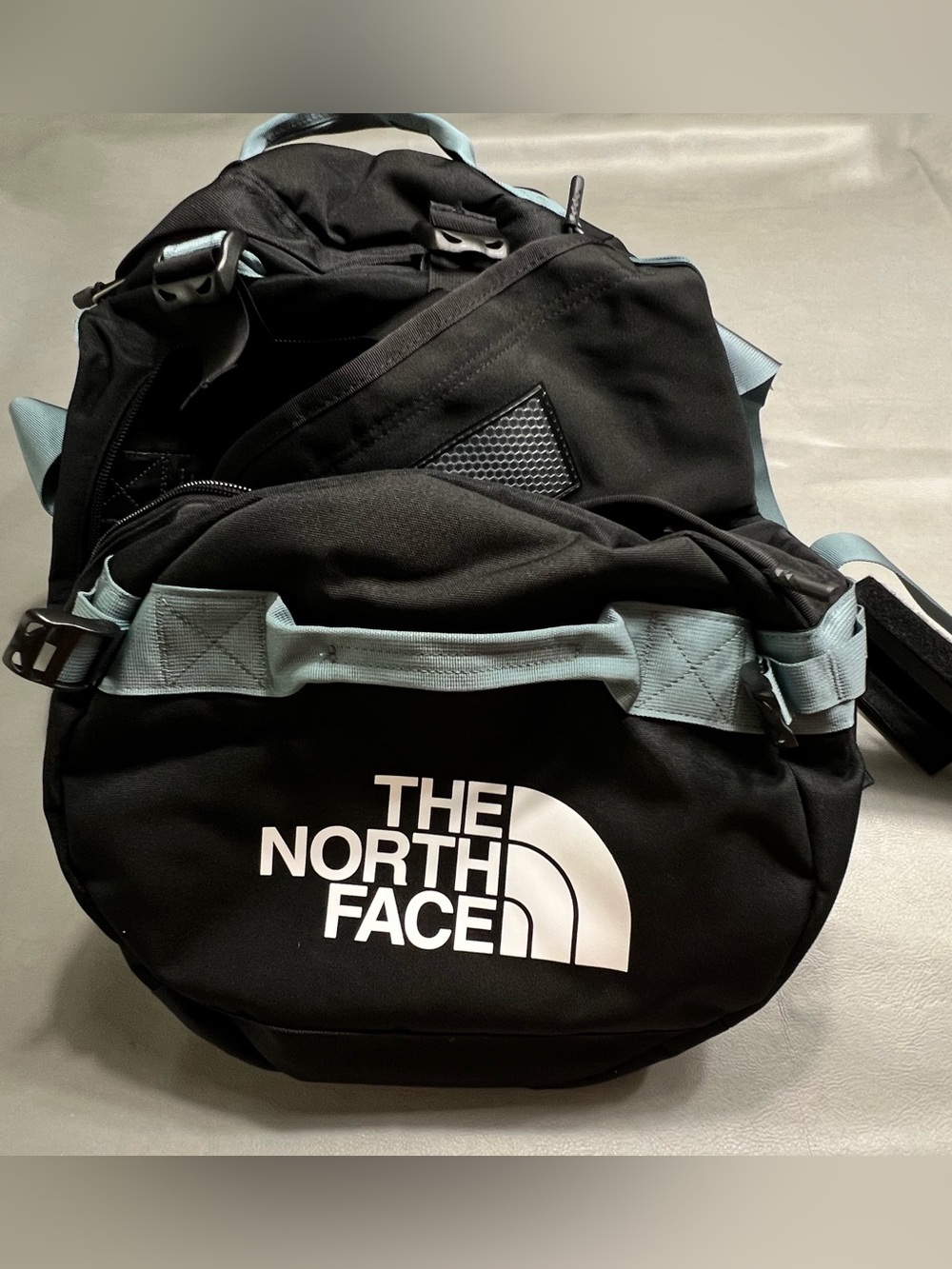 The North Face Gilman Duffel Bag Goblin Blue & TNF Black Medium 71L New!